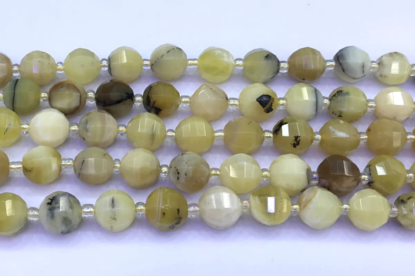 CME362 15 inches 10mm pumpkin yellow opal beads