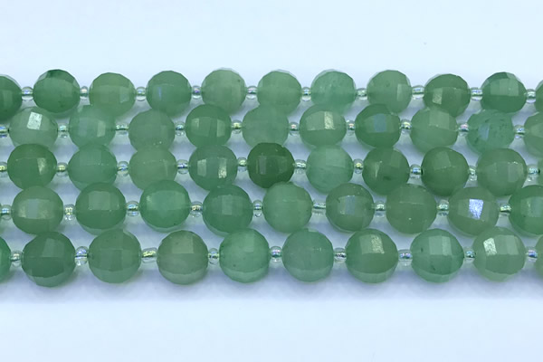 CME367 15 inches 10mm pumpkin green aventurine beads