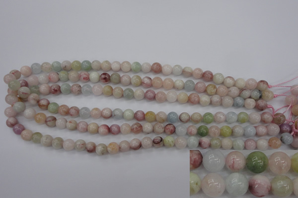 CMG111 15.5 inches 6mm round natural morganite beads wholesale