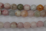 CMG122 15.5 inches 8mm faceted round natural morganite beads