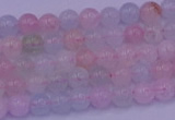 CMG140 15.5 inches 4mm round natural morganite gemstone beads