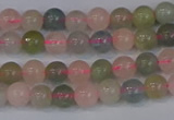 CMG171 15.5 inches 6mm round morganite gemstone beads wholesale