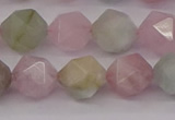 CMG204 15.5 inches 12mm faceted nuggets morganite gemstone beads