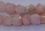 CMG225 15.5 inches 10*12mm - 12*14mm faceted nuggets morganite beads