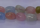 CMG227 15.5 inches 10*12mm - 12*16mm nuggets morganite beads