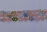 CMG232 15.5 inches 10*14mm flat teardrop morganite beads wholesale