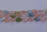 CMG233 15.5 inches 12*16mm flat teardrop morganite beads wholesale