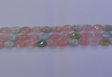 CMG237 15.5 inches 8*12mm oval morganite beads wholesale