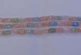 CMG243 15.5 inches 8*12mm rectangle morganite beads wholesale