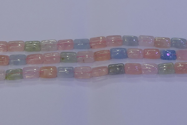 CMG243 15.5 inches 8*12mm rectangle morganite beads wholesale