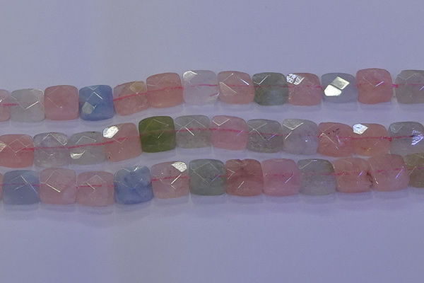 CMG261 15.5 inches 14*14mm faceted square morganite beads