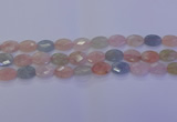 CMG265 15.5 inches 8*12mm faceted oval morganite beads