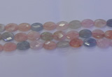 CMG266 15.5 inches 10*14mm faceted oval morganite beads