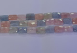 CMG279 15.5 inches 12*16mm faceted rectangle morganite beads