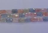 CMG280 15.5 inches 13*18mm faceted rectangle morganite beads