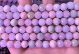 CMG398 15.5 inches 8mm faceted round morganite beads wholesale