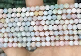 CMG401 15.5 inches 4mm round morganite beads wholesale