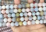 CMG404 15.5 inches 10mm round morganite beads wholesale