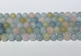 CMG442 15.5 inches 10mm round morganite gemstone beads wholesale