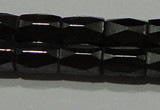 CMH105 15.5 inches 5*8mm faceted tube magnetic hematite beads