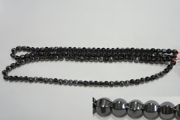 CMH129 15.5 inches 6*6mm pumpkin magnetic hematite beads