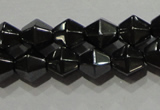 CMH135 15.5 inches 6*6mm faceted bicone magnetic hematite beads