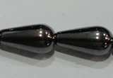 CMH140 15.5 inches 8*16mm teardrop magnetic hematite beads