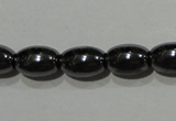 CMH146 15.5 inches 5*8mm rice magnetic hematite beads wholesale