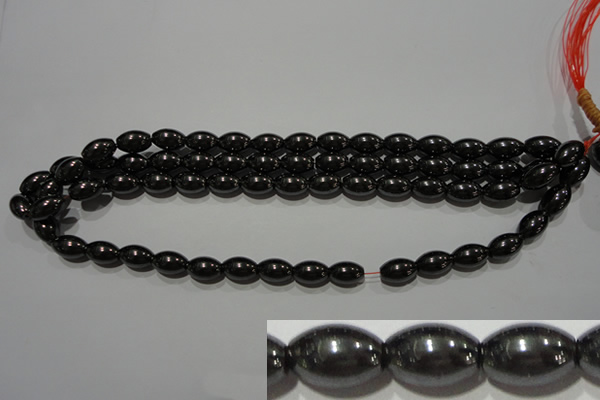 CMH149 15.5 inches 8*12mm rice magnetic hematite beads wholesale