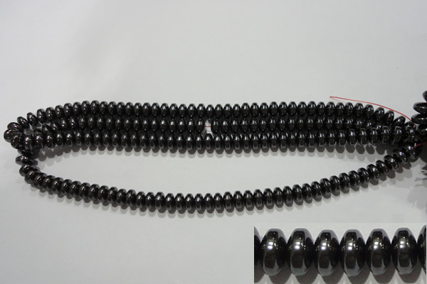 CMH167 15.5 inches 5*8mm rondelle magnetic hematite beads