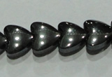 CMH172 15.5 inches 8*8mm heart magnetic hematite beads wholesale