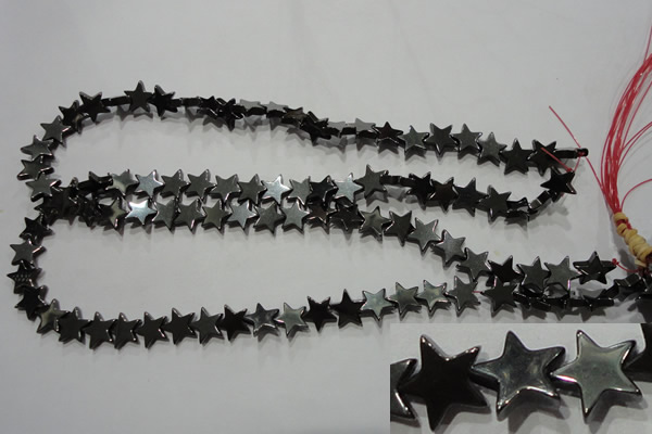 CMH177 15.5 inches 10*10mm star magnetic hematite beads wholesale