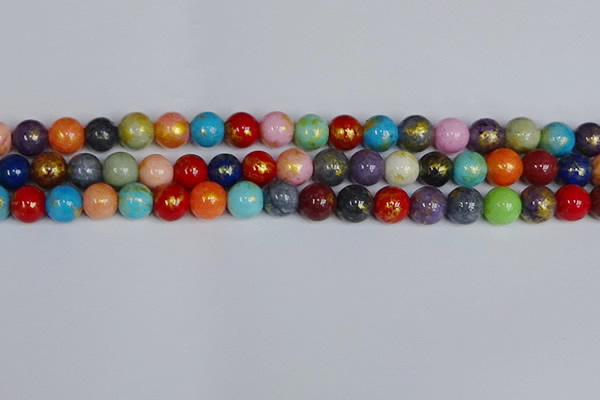 CMJ1011 15.5 inches 6mm round mixed Mashan jade beads wholesale