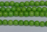 CMJ113 15.5 inches 4mm round Mashan jade beads wholesale