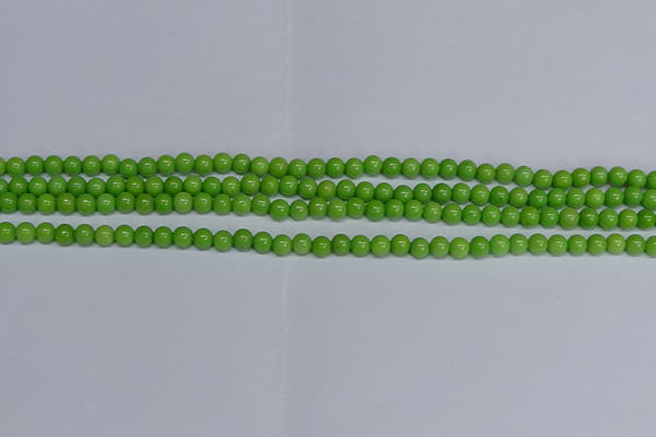 CMJ113 15.5 inches 4mm round Mashan jade beads wholesale