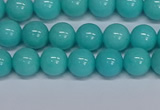 CMJ192 15.5 inches 8mm round Mashan jade beads wholesale