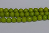 CMJ267 15.5 inches 4mm round Mashan jade beads wholesale