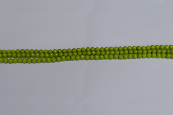 CMJ267 15.5 inches 4mm round Mashan jade beads wholesale