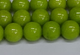 CMJ271 15.5 inches 12mm round Mashan jade beads wholesale