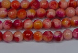 CMJ400 15.5 inches 4mm round rainbow jade beads wholesale