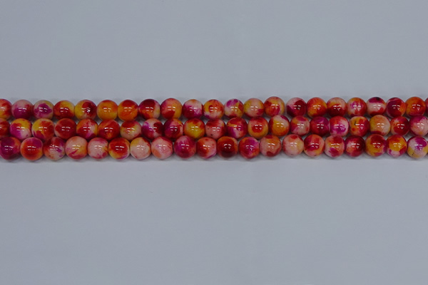 CMJ402 15.5 inches 8mm round rainbow jade beads wholesale