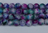 CMJ407 15.5 inches 4mm round rainbow jade beads wholesale