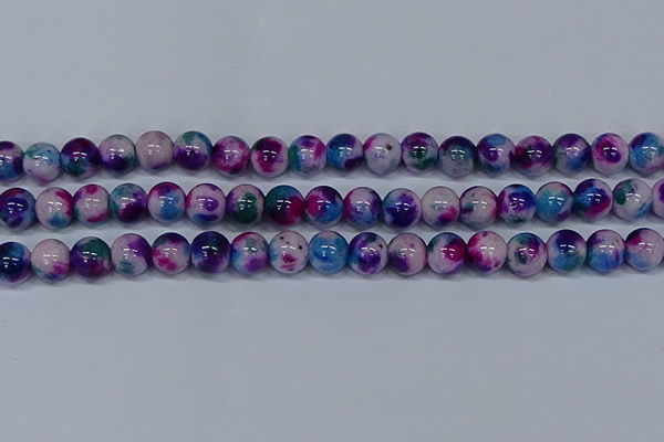 CMJ411 15.5 inches 12mm round rainbow jade beads wholesale