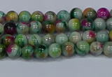 CMJ414 15.5 inches 4mm round rainbow jade beads wholesale