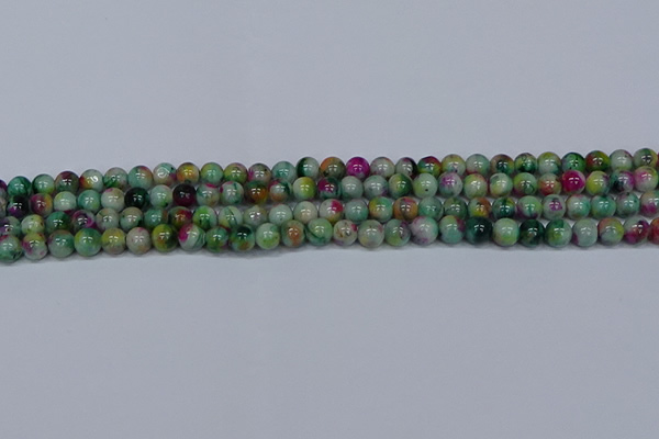 CMJ415 15.5 inches 6mm round rainbow jade beads wholesale