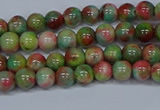 CMJ421 15.5 inches 4mm round rainbow jade beads wholesale