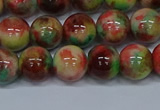 CMJ424 15.5 inches 10mm round rainbow jade beads wholesale