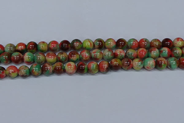 CMJ425 15.5 inches 12mm round rainbow jade beads wholesale