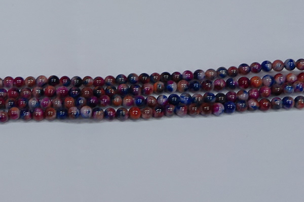 CMJ429 15.5 inches 6mm round rainbow jade beads wholesale