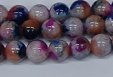 CMJ430 15.5 inches 8mm round rainbow jade beads wholesale